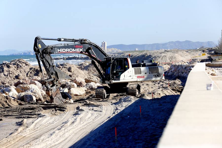 Fotos de las obras de reconstrucción de El Saler