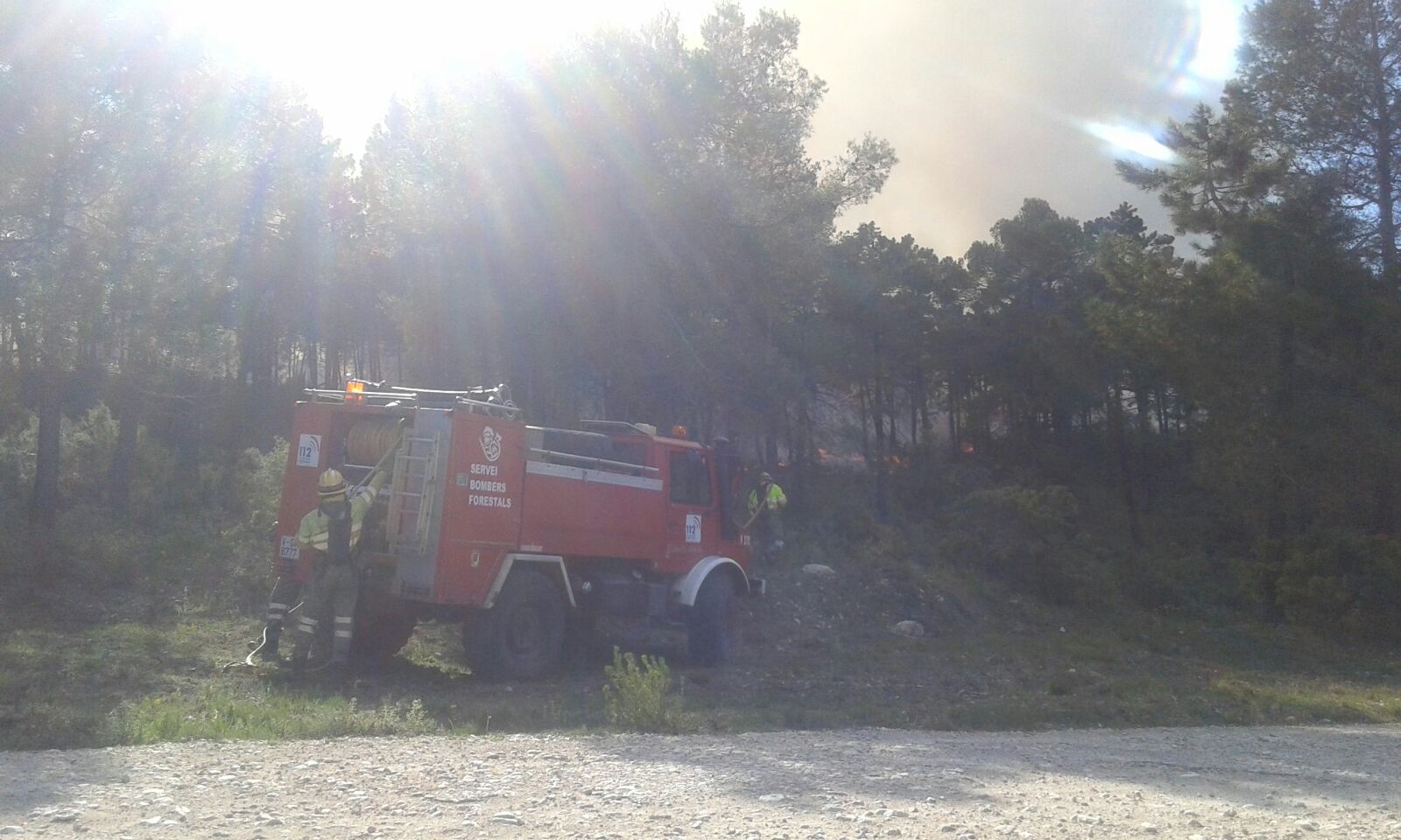 Fotos del incendio en Enguera