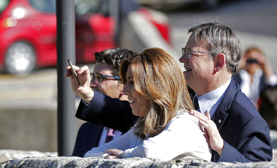 Fotos de Susana Díaz y Ximo Puig en Ontinyent