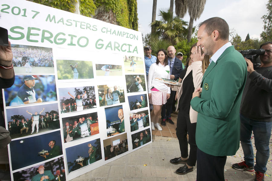 Fotos de la llegada de Sergio García tras ganar el Masters de Augusta