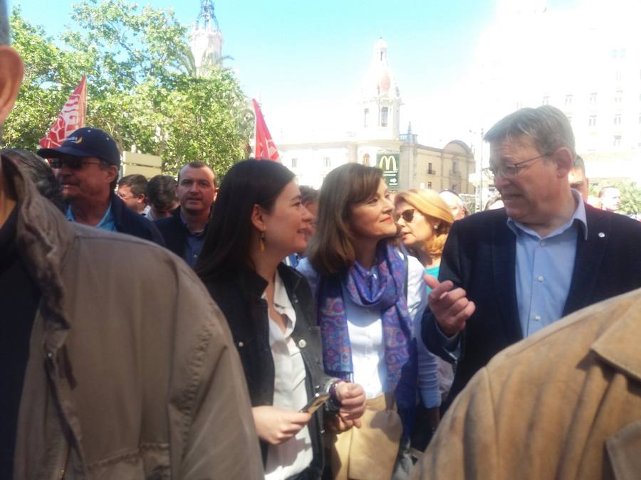 Fotos de las manifestaciones del 1 de mayo, Día del Trabajador, en Valencia ciudad