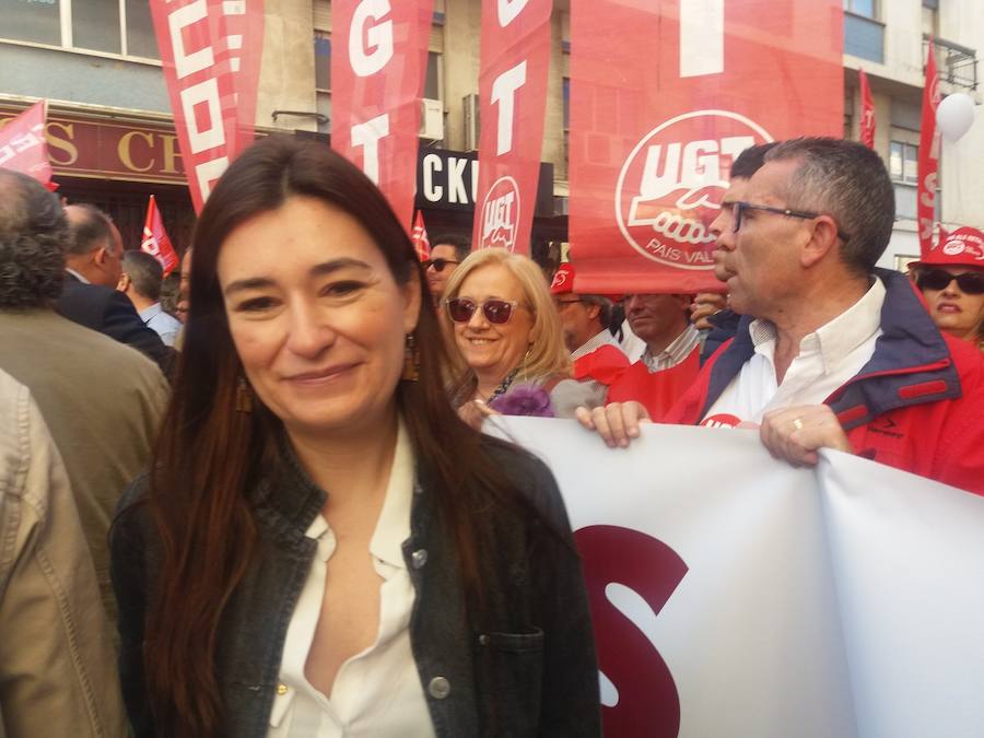 Fotos de las manifestaciones del 1 de mayo, Día del Trabajador, en Valencia ciudad