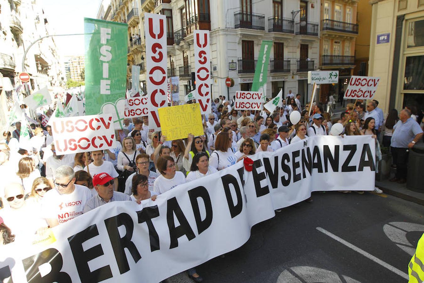 Fotos manifestación por la libertad educativa (I)