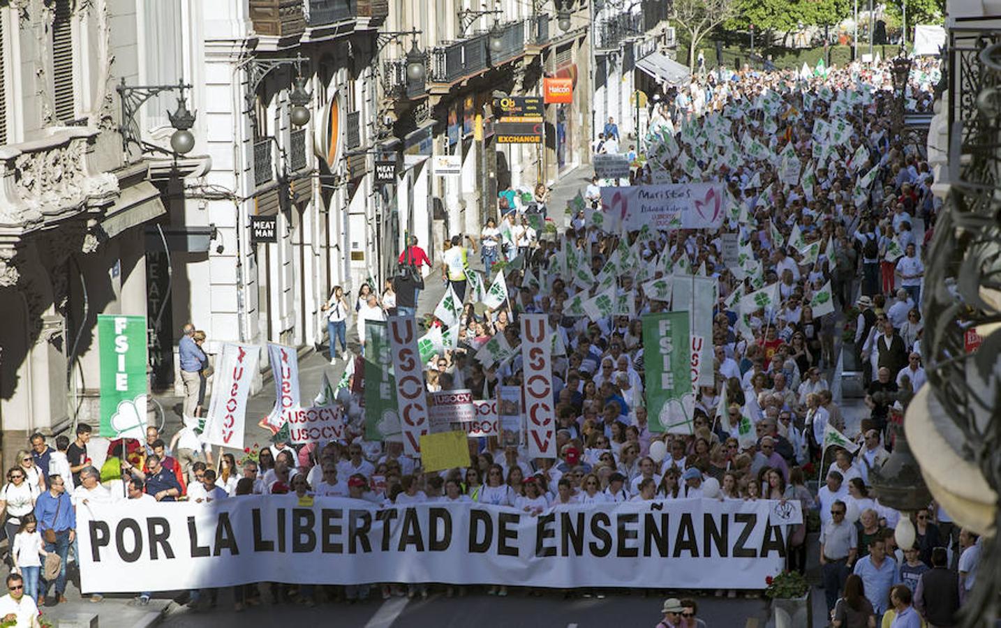 Fotos manifestación por la libertad educativa (I)