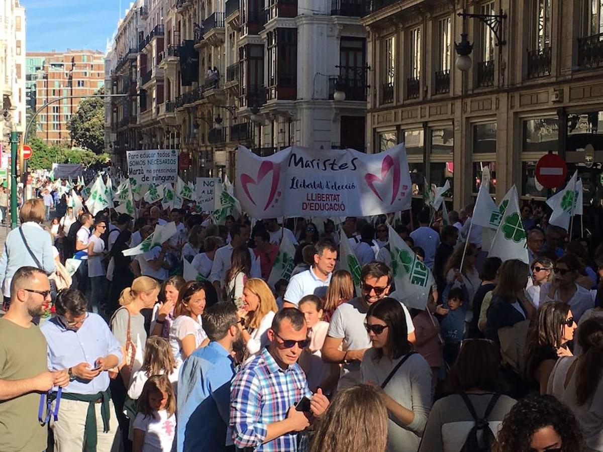 Fotos manifestación por la libertad educativa (I)