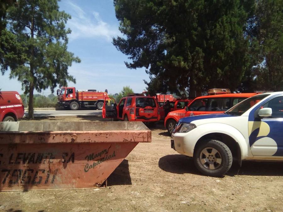 Fotos del incendio en Godella