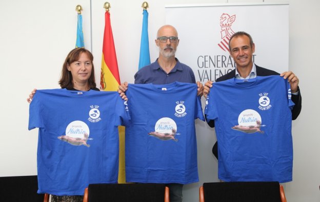 El equipo impulsor del 'Proyecto Nutria' en su presentación. 