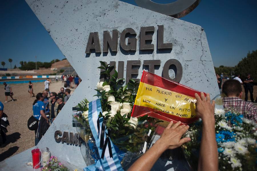 Varias localidades españolas han querido darle el último adiós al trece veces campeón del mundo de motociclismo.