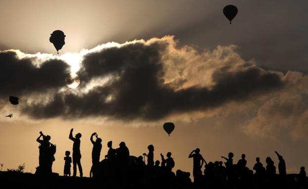 Festival de Globos de Aire Caliente de Gilboa en el valle de Jezreel (Israel).