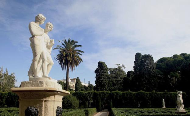 Imagen principal - Detalle del Jardín de Monforte de Valencia.