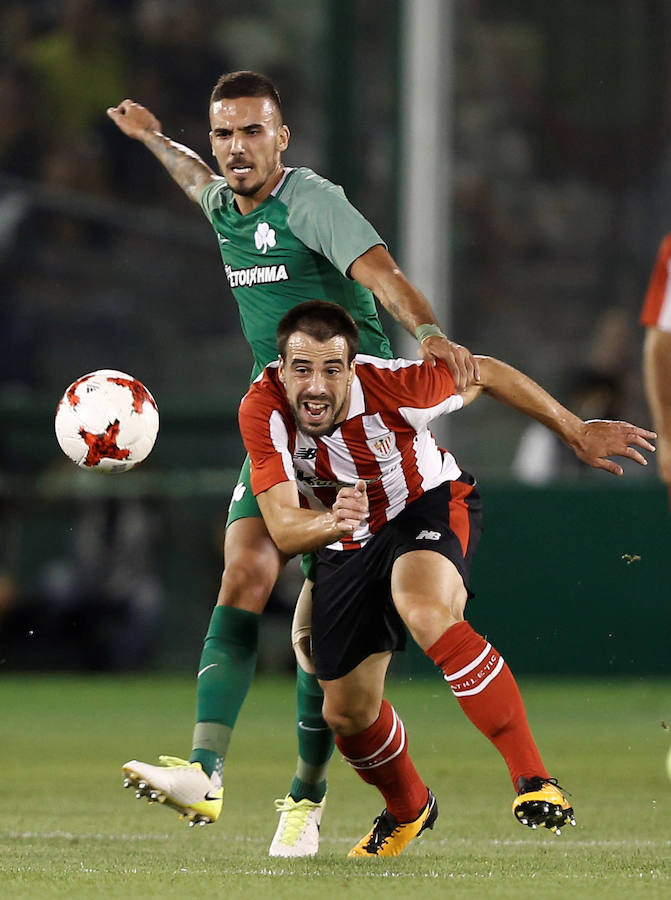 El equipo de Ziganda consiguió derrotar al Panathinaikos gracias a los tres goles que anotó en poco más de cinco minutos.