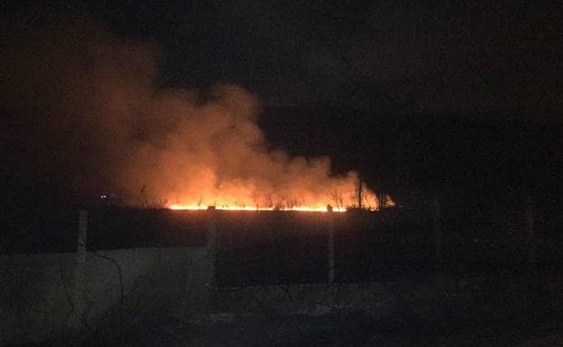 Un incendio ya extinguido afecta al Parque Natural de l'Albufera