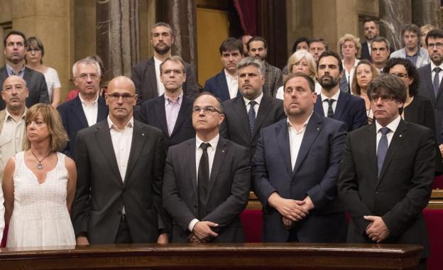 Miembros del gobierno catalán.