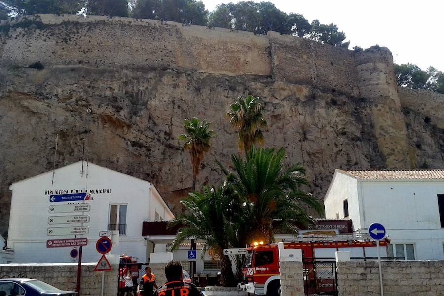 Una mujer y su bebé de 8 meses se precipitan desde lo alto del castillo de Dénia