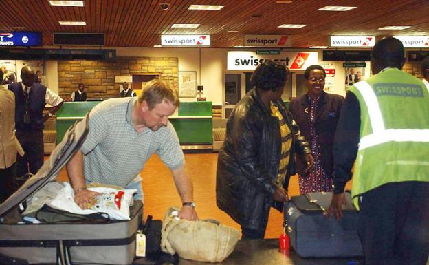 Aeropuerto de Nairobi, Kenia.