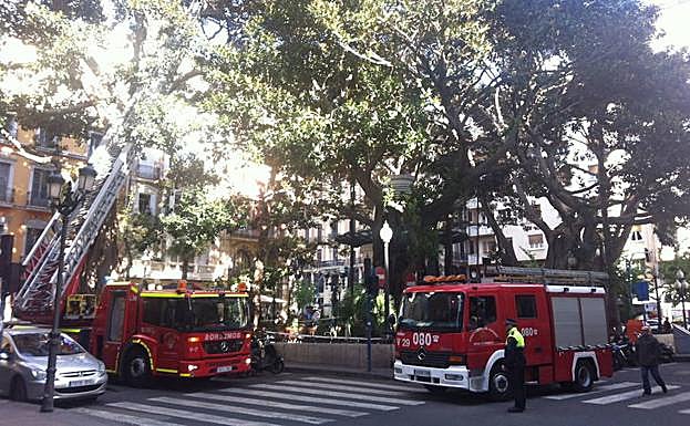 Efectivos de Bomberos de Alicante, en una foto de archivo.