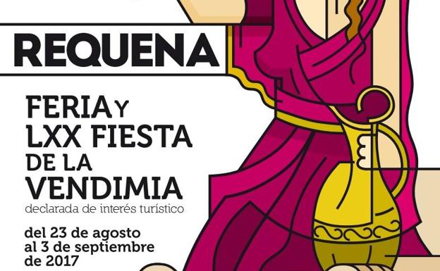 Cartel del programa de fiestas de la localidad.