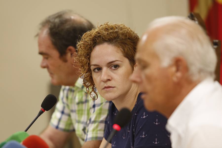 Fotos de la rueda de prensa de la hermana de Pilar Garrido