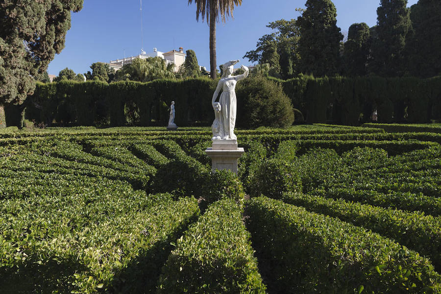 Escltura de Europa en los Jardines de Monforte. 