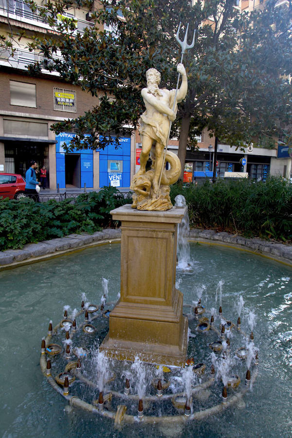 Fuente de Neptuno en el Jardín del Parterre.