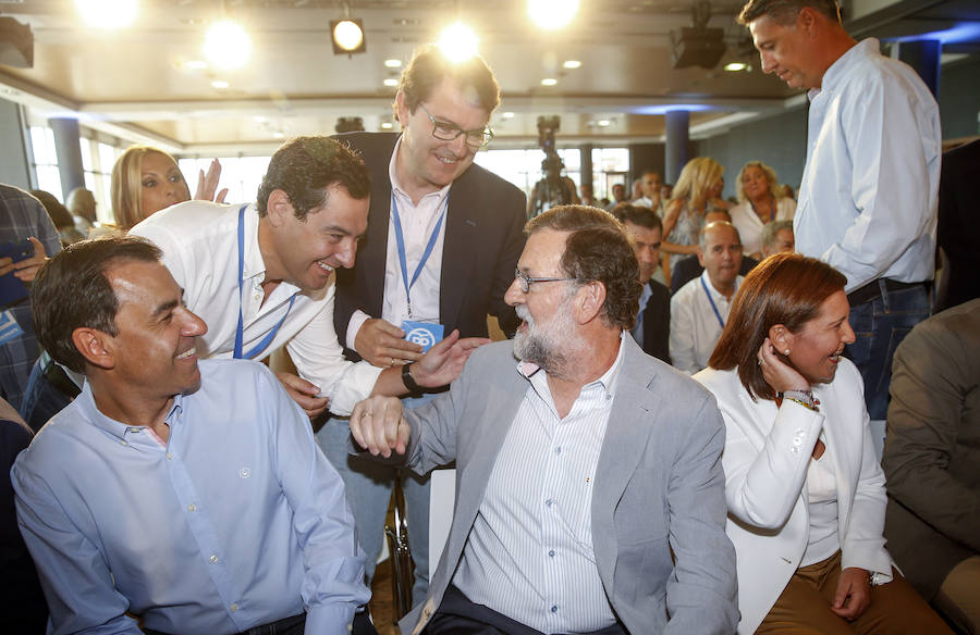 Fotos de Mariano Rajoy en la clausura la reunión interparlamentaria del PP en Alboraya