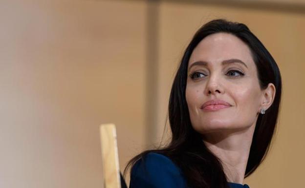 Angelina Jolie, en rueda de prensa.