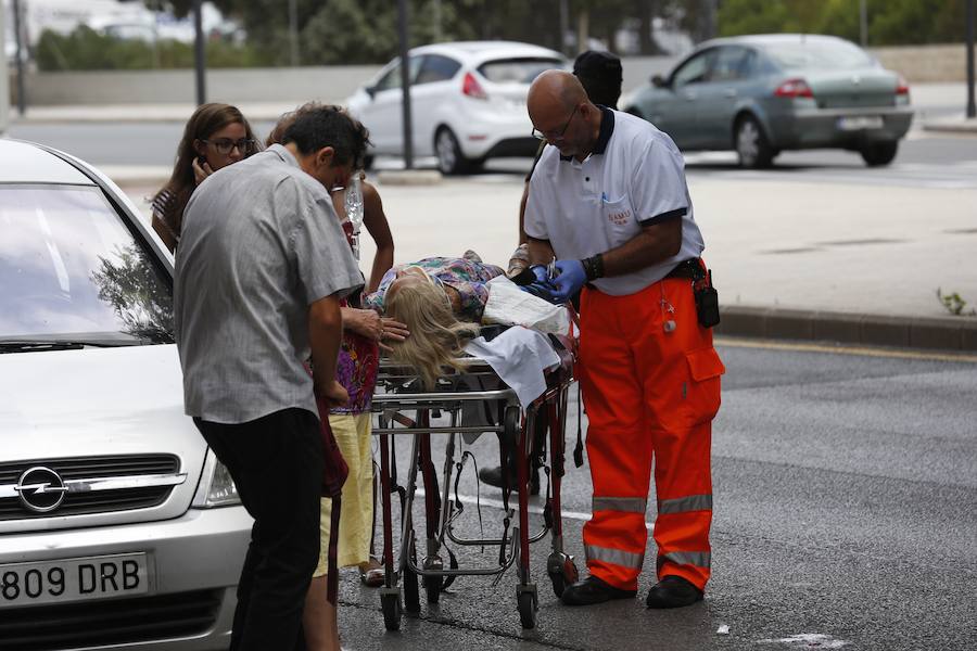 Fotos del accidente en la Avenida Tomás Montañana de Valencia