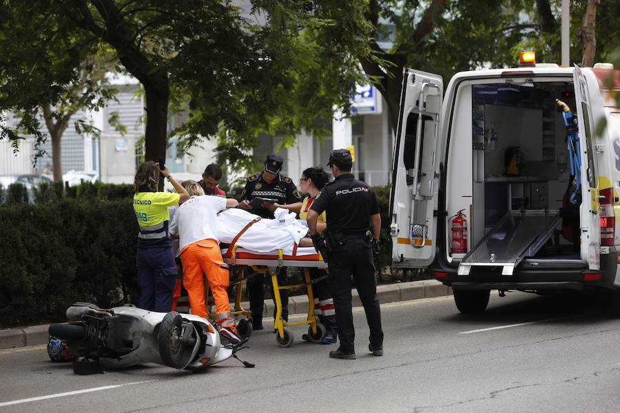 Fotos del accidente en la Avenida Tomás Montañana de Valencia