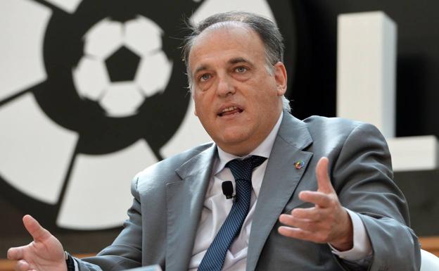 Javier Tebas, presidente de la Liga. 