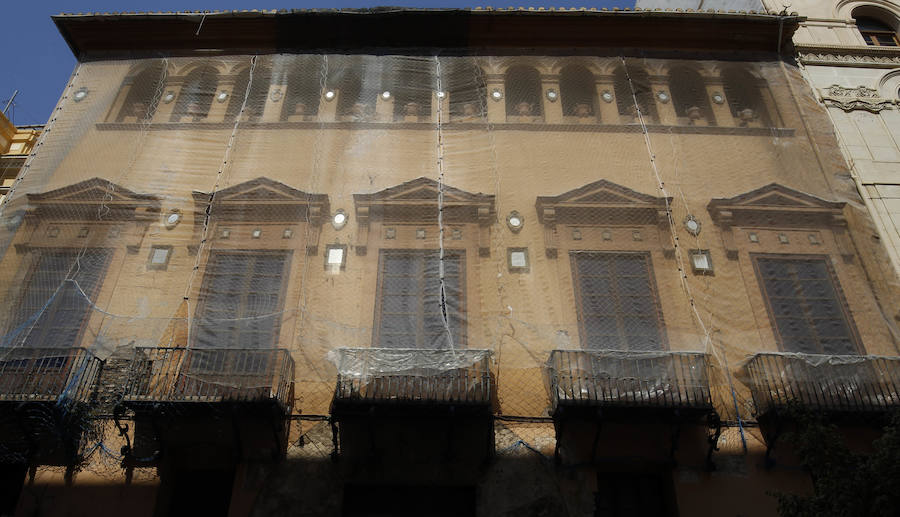 Fotos de la restauración del palacio Valeriola de Valencia