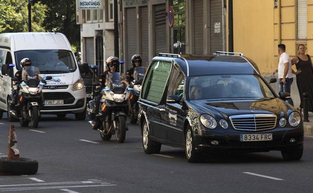 Imagen del funeral de Blas Gámez.