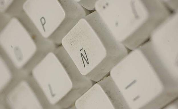 Letras en el teclado de un ordenador.