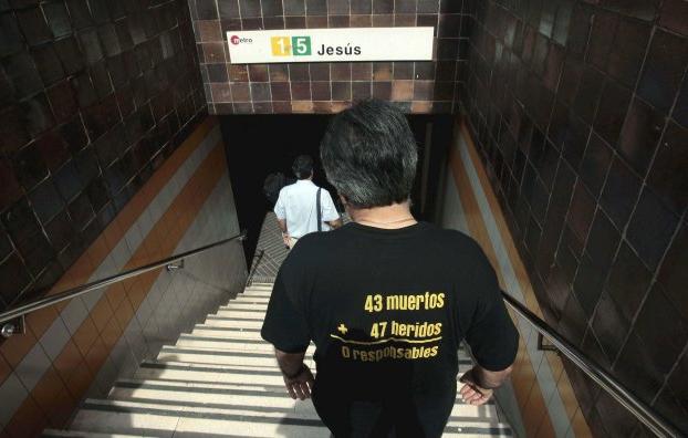 Miembros de la AVM3J, en la estación de Jesús. 