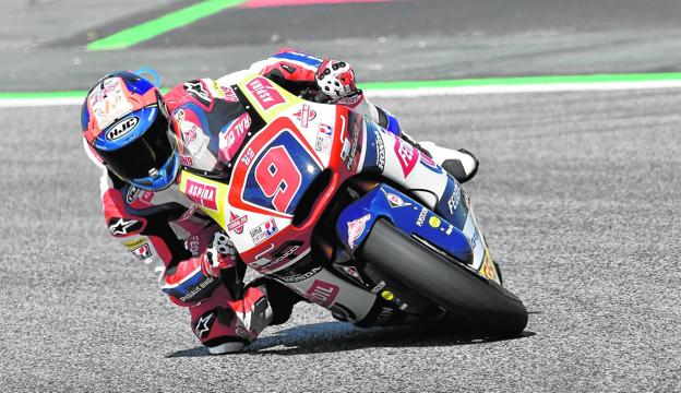 Jorge Navarro, durante una carrera de la presente temporada. 