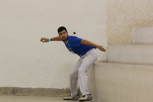 Pablo de Borriol, durante una partida. 