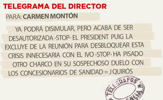 Telegrama para Carmen Montón