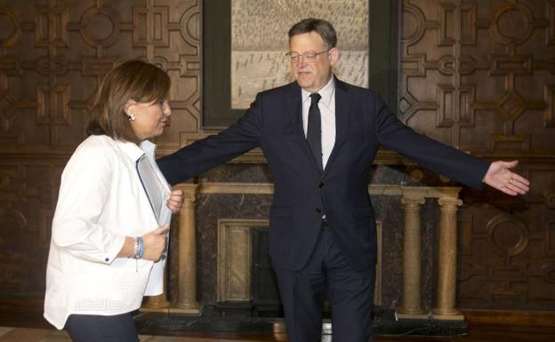 Bonig, en una visita a Ximo Puig en la Generalitat. 