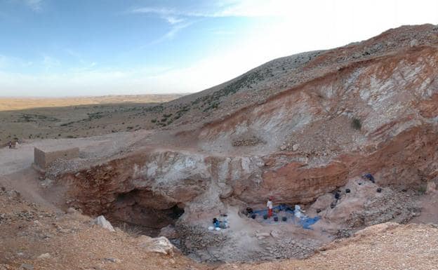 Yacimiento arqueológico de Jebel Irhouden (Marruecos).