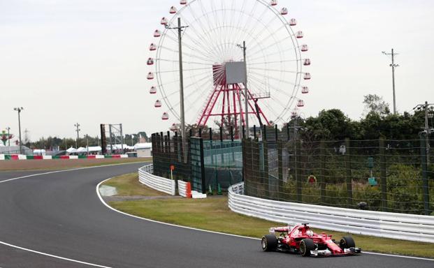 Sebastian Vettel, en el circuito de Suzuka. 
