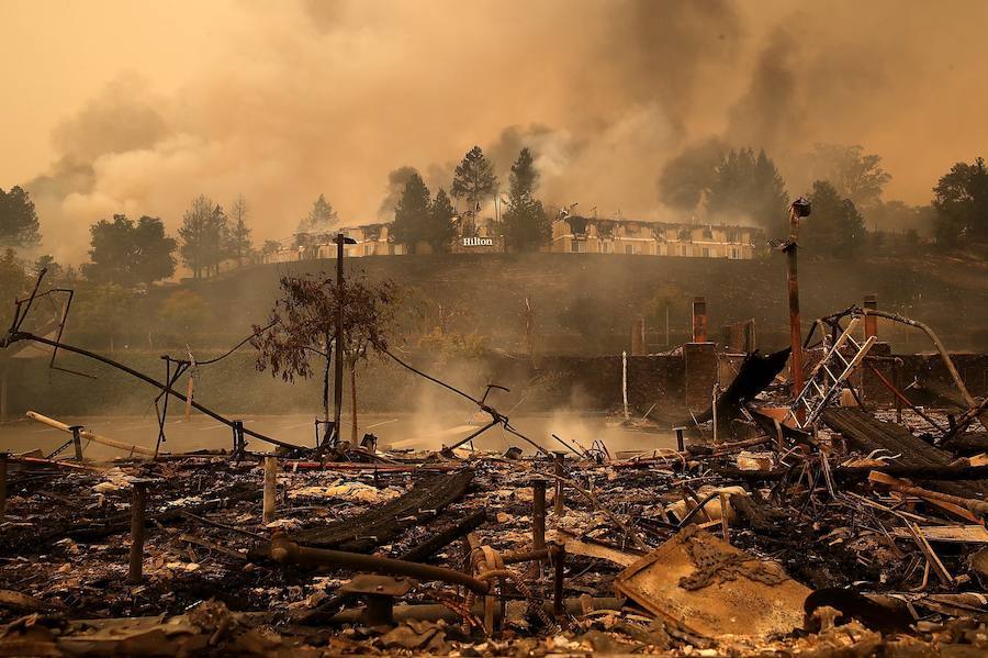 Fotos de la devastación ocurrida en California tras los diferentes incendios que han provocado una pérdida de 46.500 hectáreas.