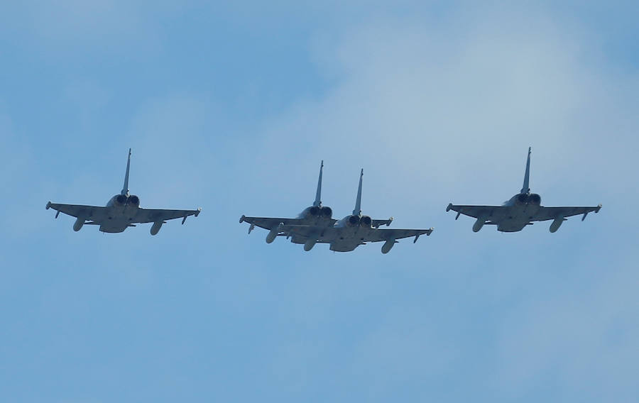 Fotos del accidente del Eurofighter en Albacete