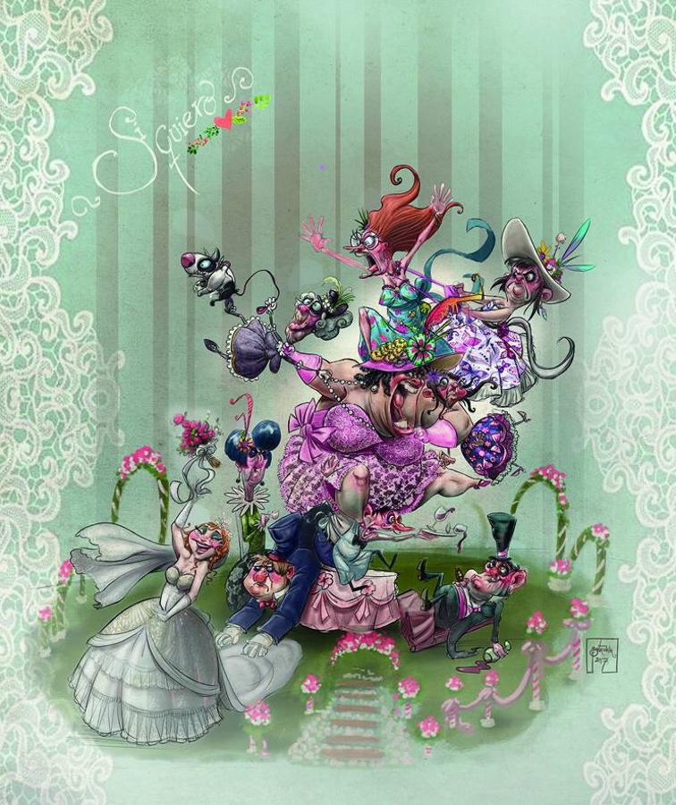 Falla Exposició-Mìsser Mascó. Lema: 'Si quiero'. Artista: Paco Giner Núñez. Diseño: Josete Santaeulalia Serrán.