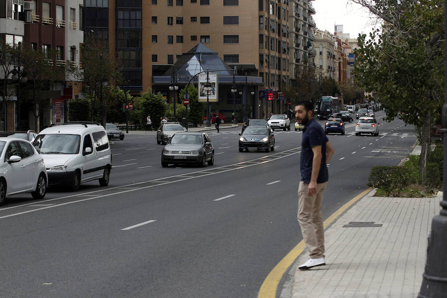 Fotos del nuevo carril bici en Valencia