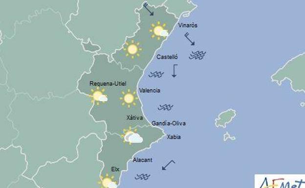 El tiempo en Valencia | La semana empieza con bajada de temperaturas 