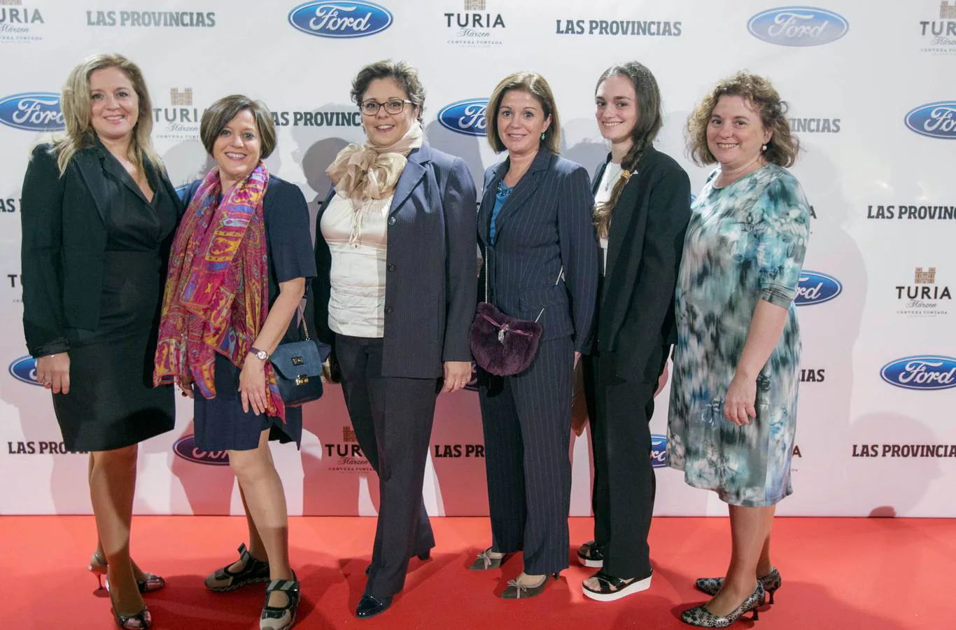 De izquierda a derecha: Azucena Ortega, Francisca Ortega, María Ángeles Ortega, Mar Gómez, Avelina Ortega y María José Ortega, todas ellas de Power Electronics.
