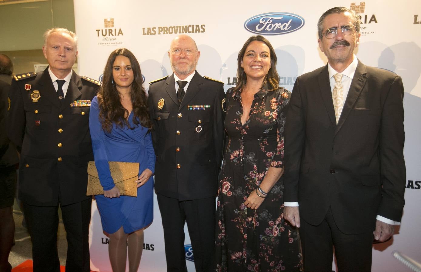 Álvaro Rodríguez, jefe de la Policía Autonómica; Zulema Pérez, secretaria autonómica de Transparencia; José Serrano, intendente general jefe la Policía Local; Anaïs Menguzzato, concejal de Protección Ciudadana y José María Ángel, director general de Emergencias. 