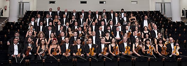 Algunos de los miembros de la Orquesta de València. 