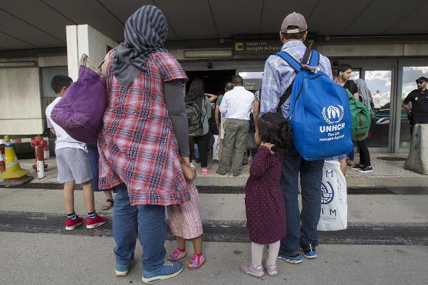 Refugiados sirios e iraquíes llegados este año a España. 