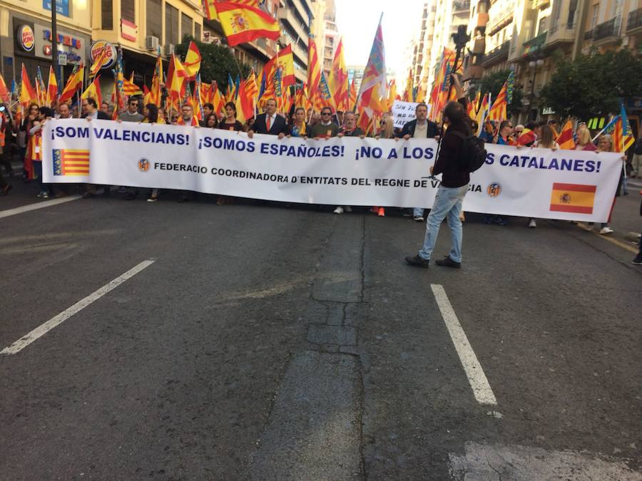 Fotos de la manifestación valencianista en Valencia