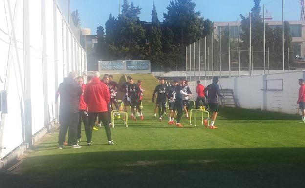 Entrenamiento de hoy del Valencia CF. 